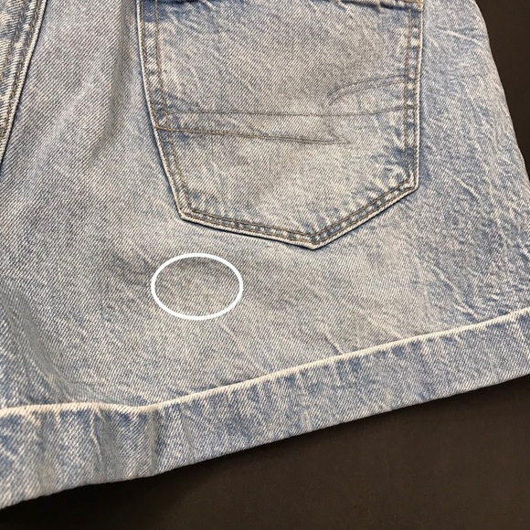 American Eagle Acid Wash Mom Jean Shorts SIZE 6 - Picture 7 of 10